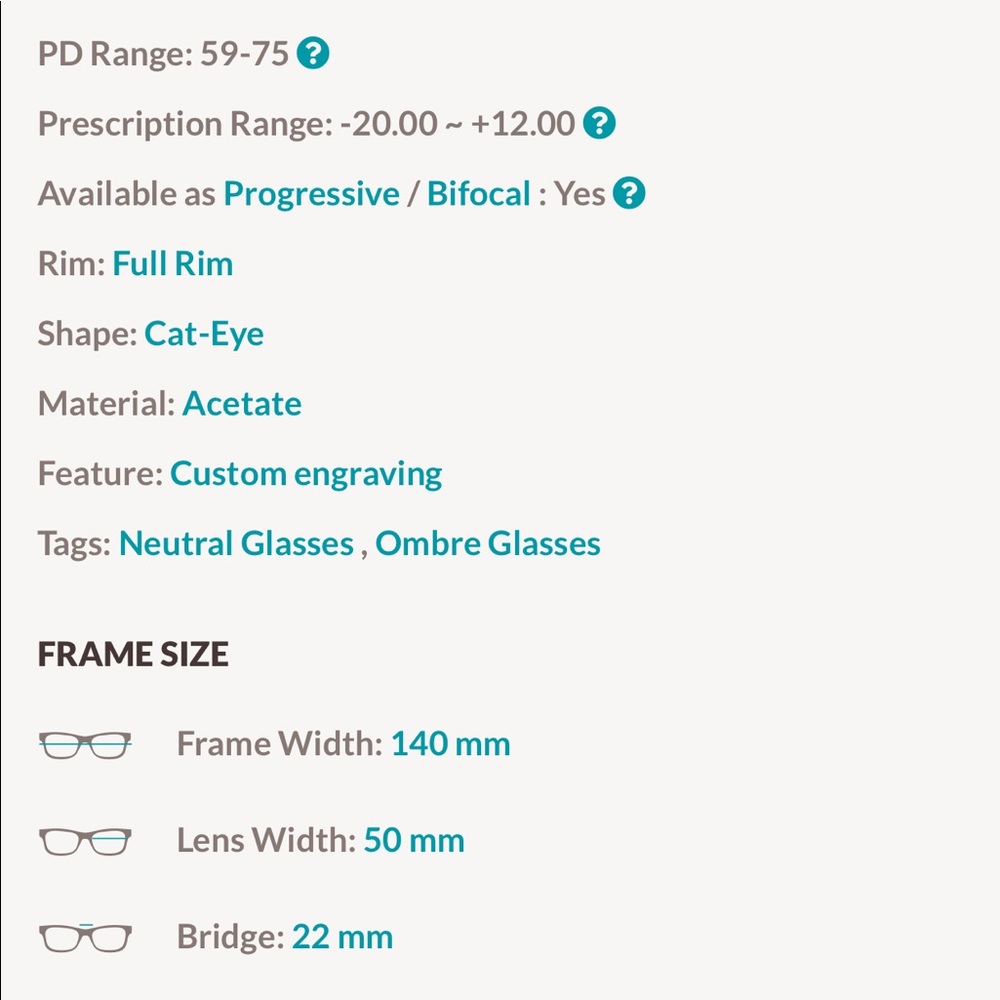 Cateye Clear Plastic Eyeglass Frames Big Round Nwt - image 8